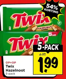 Vomar Voordeelmarkt Twix Hazelnoot aanbieding