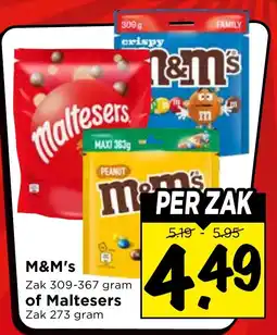 Vomar Voordeelmarkt M&M's of Maltesers aanbieding