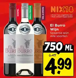 Vomar Voordeelmarkt El Burro Wijn aanbieding