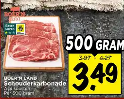 Vomar Voordeelmarkt Boer'n land Schouderkarbonade aanbieding