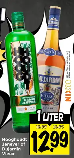 Vomar Voordeelmarkt Hooghoudt Jenever of Dujardin Vieux aanbieding