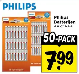 Vomar Voordeelmarkt Philips Batterijen AA of AAA aanbieding