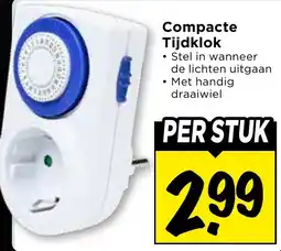 Vomar Voordeelmarkt Compacte Tijdklok aanbieding