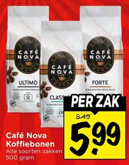 Vomar Voordeelmarkt Café Nova Koffiebonen aanbieding