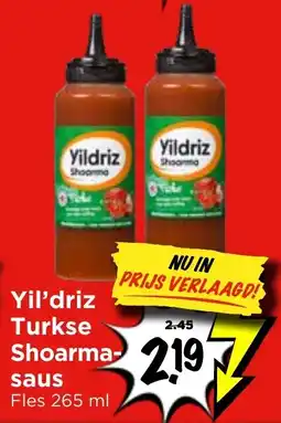 Vomar Voordeelmarkt Yil'driz Turkse Shoarma-saus aanbieding
