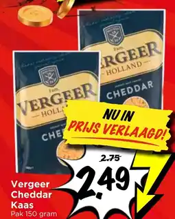 Vomar Voordeelmarkt Vergeer Cheddar Kaas aanbieding