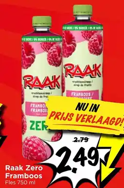 Vomar Voordeelmarkt Raak Zero Framboos aanbieding