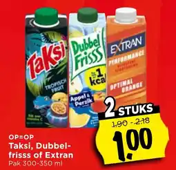 Vomar Voordeelmarkt Taksi, Dubbel-friss of Extran aanbieding