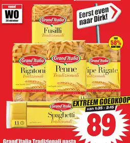 Dirk Grand'Italia Tradizionali pasta aanbieding
