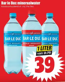 Dirk Bar le Duc mineraalwater aanbieding