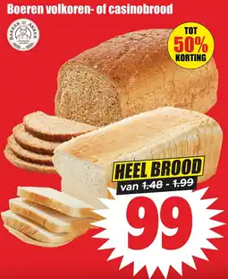 Dirk Boeren volkkoren- of casinobrood aanbieding