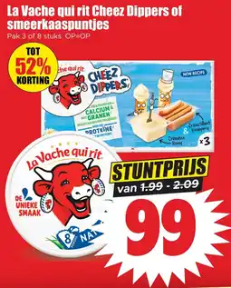 Dirk La Vache qui rit Cheez Dippers of smeerkaas puntjes aanbieding