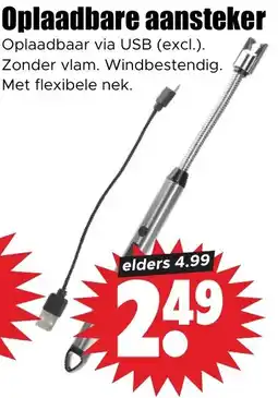 Dirk Oplaadbare aansteker aanbieding