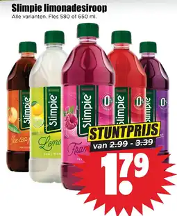 Dirk Slimpie limonadesiroop aanbieding