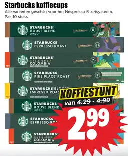 Dirk Starbucks koffiecapsules aanbieding