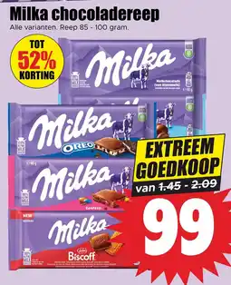 Dirk Milka chocoladereep aanbieding
