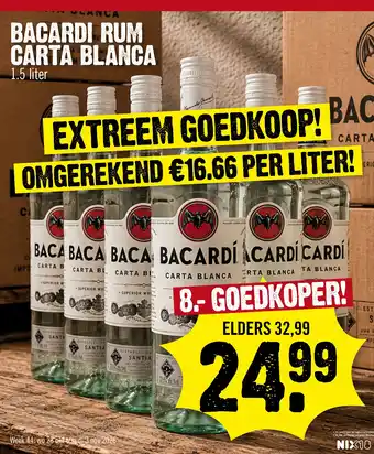 Bacardi rum carta blanca
