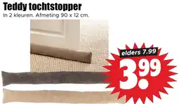 Dirk Teddy tochtstopper aanbieding