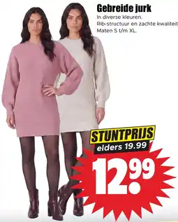 Dirk Gebreide jurk aanbieding