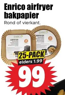 Dirk Enrico airfryer bakpapier aanbieding