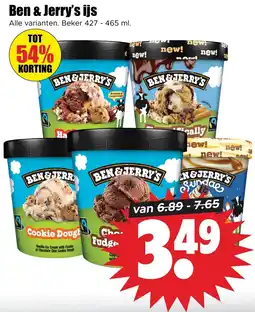 Dirk Ben & Jerry's ijs aanbieding