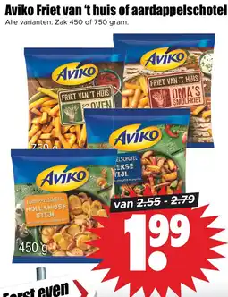 Dirk Aviko Friet van 't huis of aardappelschotel aanbieding