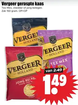 Dirk Vergeer geraspte kaas aanbieding