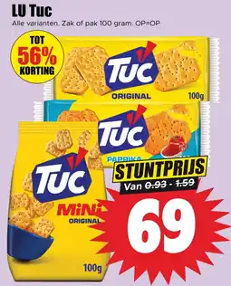 Dirk LU Tuc Alle varianten. Zak of pak 100 gram. OP=OP aanbieding