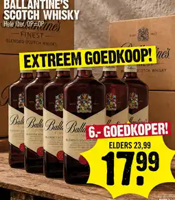 Super Dirck 3 Ballantine's Scotch Whisky aanbieding
