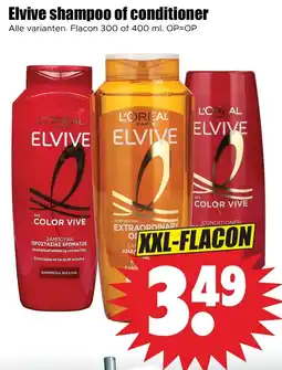 Dirk Elvive shampoo of conditioner aanbieding