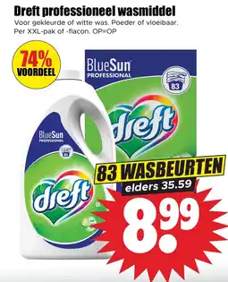 Dirk Dreft professioneel wasmiddel aanbieding