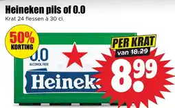 Dirk Heineken pils of 0.0 aanbieding