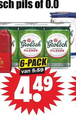 Dirk Grolsch pils of 0.0 aanbieding