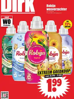 Dirk Robijn wasverzachter aanbieding