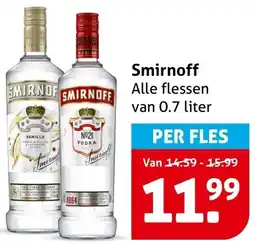 Hoogvliet Smirnoff aanbieding