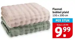 Hoogvliet Flannel Bubbel Plaid aanbieding