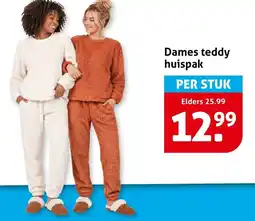 Hoogvliet Dames Teddy Huispak aanbieding