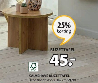 Jysk Kalvehave Bijzettafel aanbieding