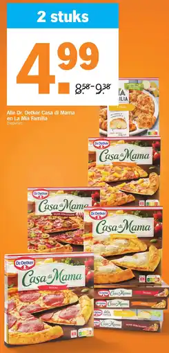 Albert Heijn Alle Dr. Oetker Casa di Mama en La Mia Familia Diepvries aanbieding