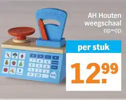 Albert Heijn AH Houten weegschaal aanbieding