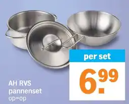Albert Heijn AH RVS pannenset aanbieding