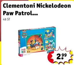 Kruidvat Clementoni Nickelodeon Paw Patrol Kinderpuzzels aanbieding