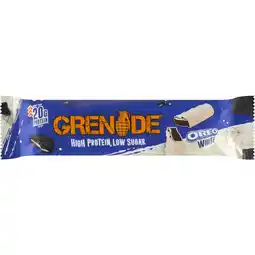 Dirk Grenade Protein bar oreo white aanbieding