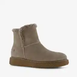 Scapino Hush Puppies gevoerde suède dames boots grijs aanbieding