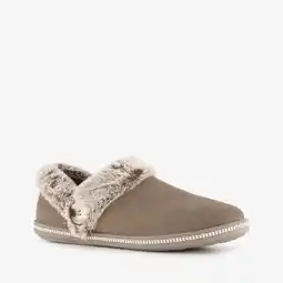 Scapino Skechers Cozy Campfire dames pantoffels taupe aanbieding