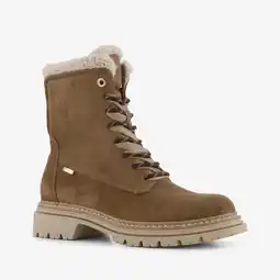 Scapino XX by Mexx gevoerde dames veterboots cognac aanbieding