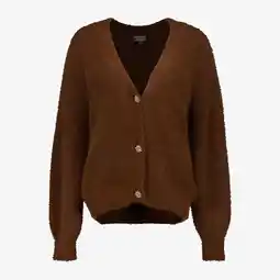 Scapino TwoDay zacht dames vest donkerbruin aanbieding