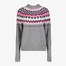 Scapino TwoDay dames trui met Noors dessin grijs aanbieding