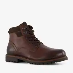 Scapino Output leren heren veterboots bruin aanbieding