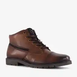 Scapino Bugatti leren heren veterboots bruin aanbieding